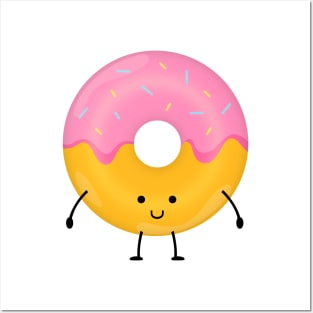 Cute Happy Donut Posters and Art